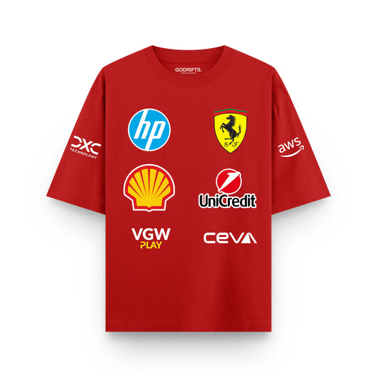 F1 SCUDERIA FERRARI HP | F1 JERSEY |  OVERSIZED T-SHIRT